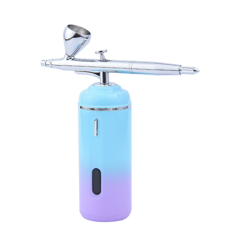 Logo Custom Packing Portable Airbrush Tanning Compressor Kit Mini Face Lukisan Pemodelan Tatu Airbrush
