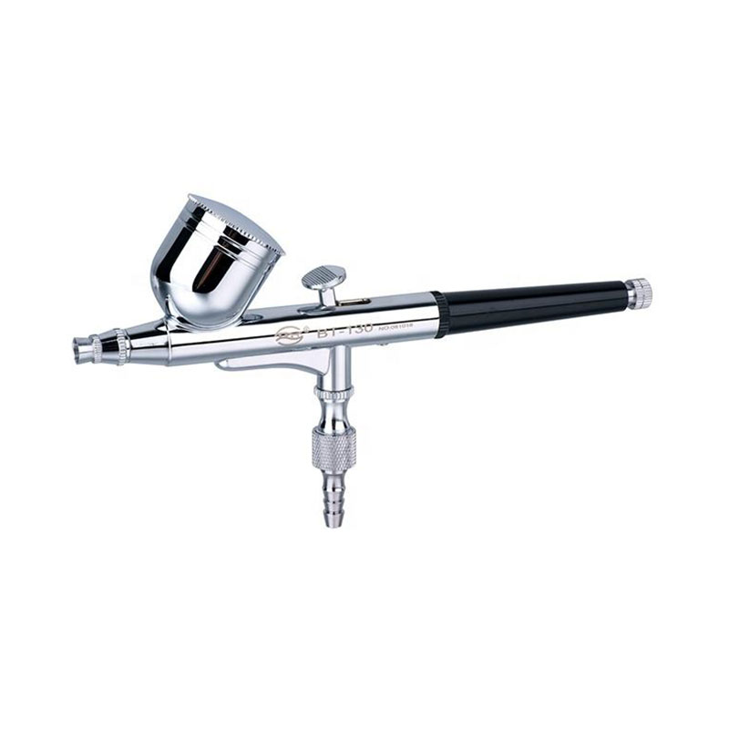 BT-130 Tindakan Double Gravity Feed Spray Gun untuk pistol semburan seni kuku dicat