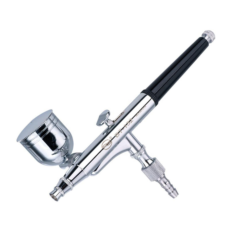 BT-132 Pistol Airbrush Gravity-Feed Dual-Action untuk Seni Badan, Reka Bentuk Kek, dan Aplikasi Seni Kuku